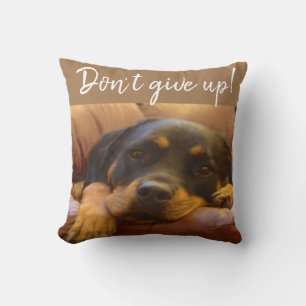 Almofada Rottweiler Puppy Não Desista