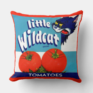 Almofada Rótulo da caixa de tomate Wildcat