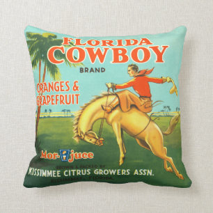 Almofada Rótulo da Cowboy da Flórida