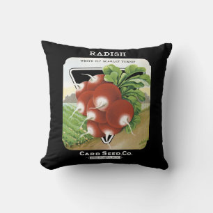 Almofada Rótulo do Pacote de Sementes de Radish