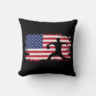Almofada Roupa de Baseball de Bandeira Americana - Baseball