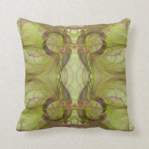 Almofada Roxo, Chartreuse no Travesseiro Fractal de Abstrat