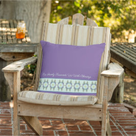 Almofada Roxo e Azul Teal