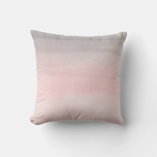 Almofada Roxo Enrubescido e Cinza Moderno Aquarela Garota G
