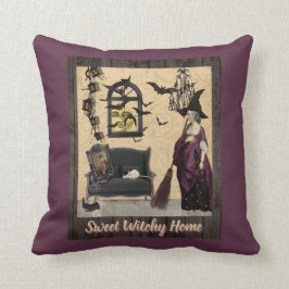Almofada Roxo Home doce de Witchy