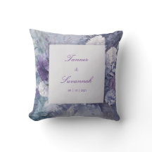Roxo Lavanda Azul Floral Congelado Monocromático