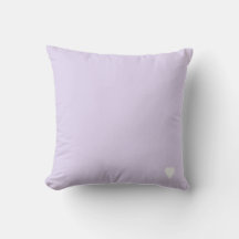 Roxo Lilás Macio Sólido Cor Pastel Com Coração