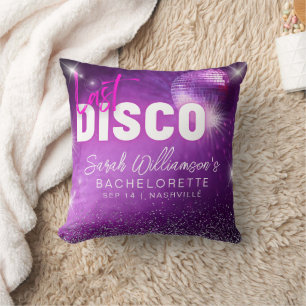 Almofada Roxo Neon Rosa Última Disco Despedida de Solteira