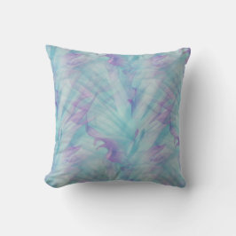 Almofada Roxo Pastel e Azul Abstrato