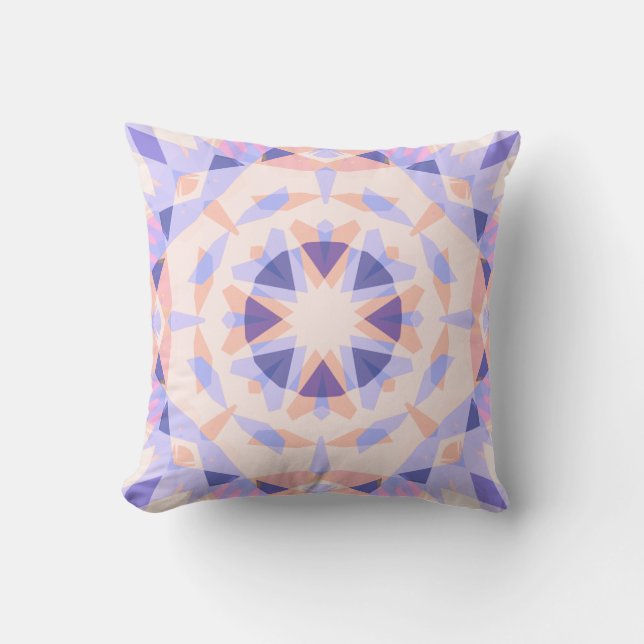 Almofada Roxo Pastel Pêssego Macio Rosa Estrela Dopamina De (Frente)
