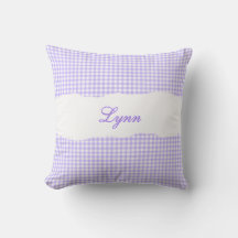 Roxo Xadrez Rústico Nome Personalizado