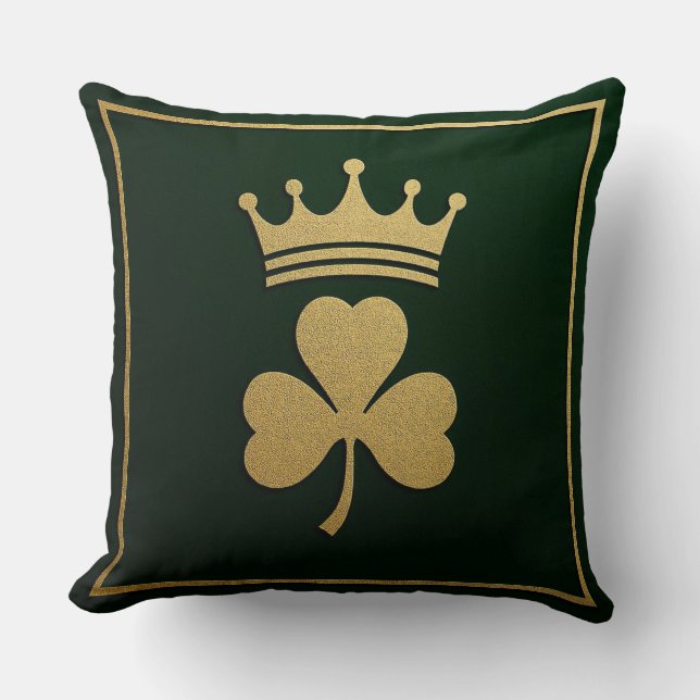 Almofada Royal Clover Emblem St. Patrick’s Day (Frente)