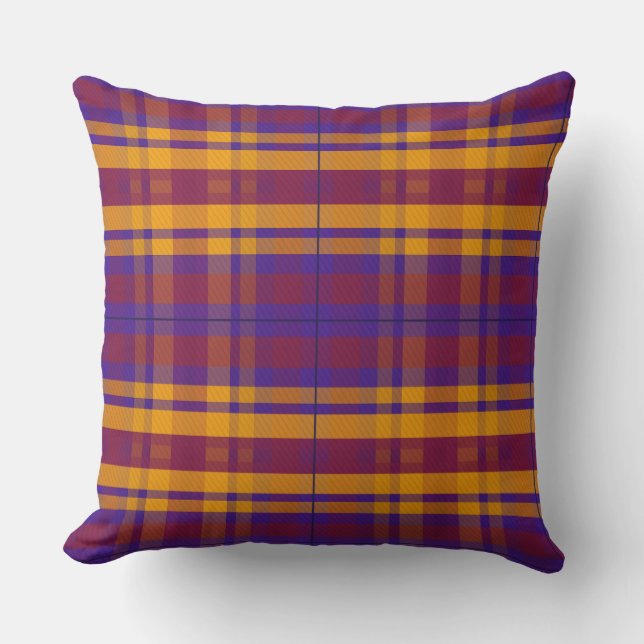 Almofada Royal Stewart Tartan Vermelho Clássico (Frente)