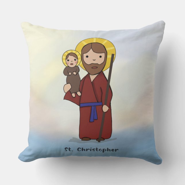 Almofada Rua, Christopher Banquete Day Santo (Frente)