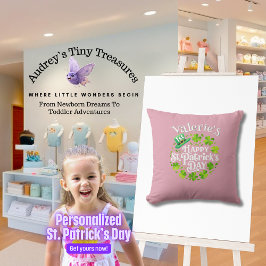 Almofada Rua de 1 rua do bebê personalizado. Travesseiro do