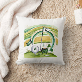 Almofada Rua de Golfe. Golfe do Dia de Patrick temido para 