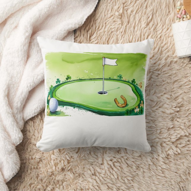 Almofada Rua de Golfe. Golfe do Dia de Patrick temido para  (Cobertor)