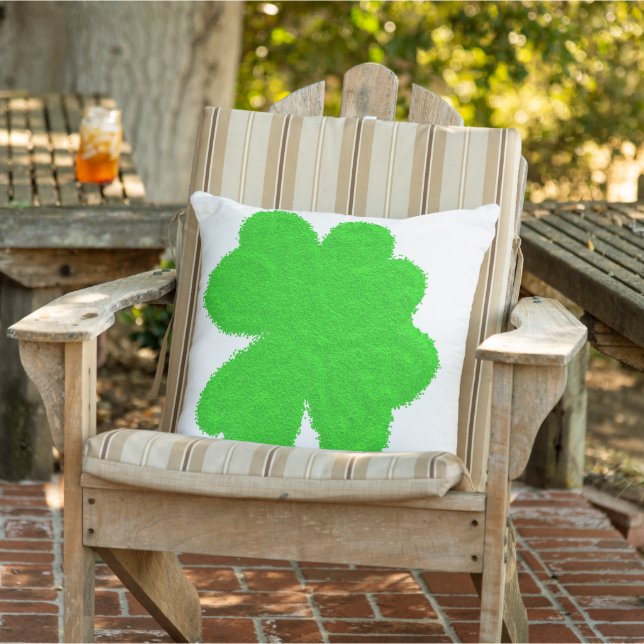 Almofada Rua de trevo sortudo, shamrock, dia de Patrick (Cadeira)