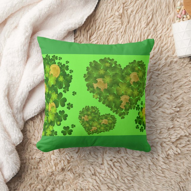 Almofada Rua, Dia de Patrick (Happy St. Patrick's Day Throw Pillow!)