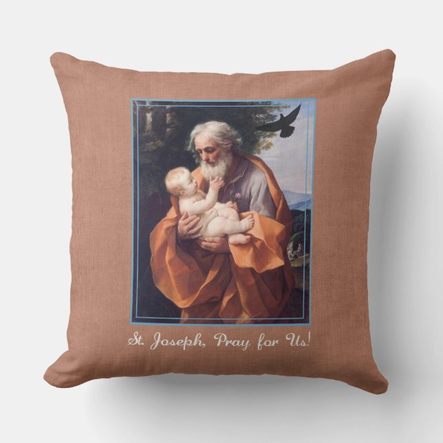 Almofada Rua Joseph Banquete Day com a Criança Jesus (Frente)