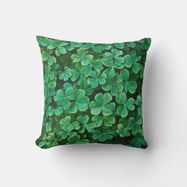 Almofada Rua, o Patch do Patrick Day Clover (Frente)