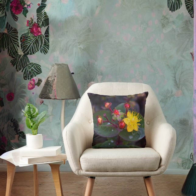 Almofada Rua ouro, Travesseiro decorativo Floral do John (Criador carregado)