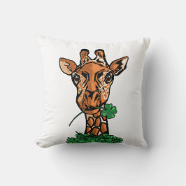 Almofada Rua. Patricks Day Giraffe