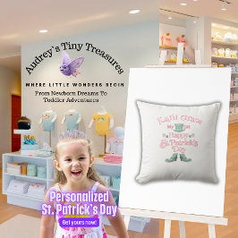 Almofada Rua personalizada do bebê. Travesseiro do dia de P