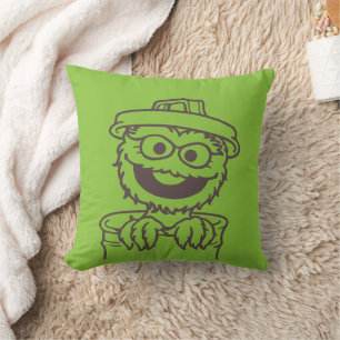Almofada Rua Sésamo Oscar the Grouch Bright