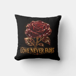 Almofada Rubi Cristal Rosa – O Amor Nunca Desvanece