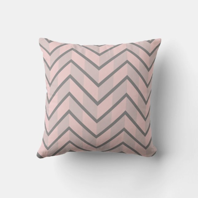 Almofada Ruby Pink Chocolate Chic Chevron (Verso)