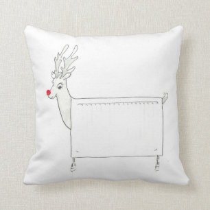 Almofada Rudolf o radiador cheirado vermelho