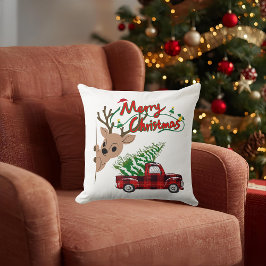 Almofada Rudolph Merry Christmas - Throw Pillow