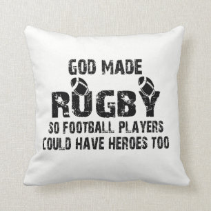 Almofada Rugby - assim os jogadores de futebol têm heróis