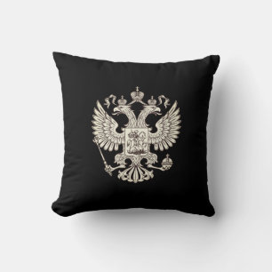 Almofada Rússia casaco de armas - versão branca