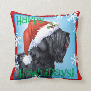 Almofada Russo preto feliz Terrier de Howliday