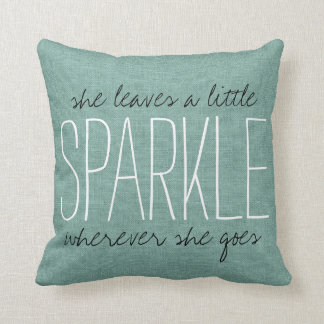 Almofada Rustic Aqua Sparkle