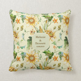 Almofada Rustic Beautic Sunflower Floral