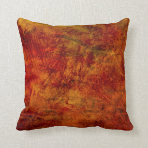 Almofada Rustic Country Burnt Orange Textura Castanho
