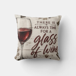 Almofada Rustic Farmhouse Wine Lover Gift