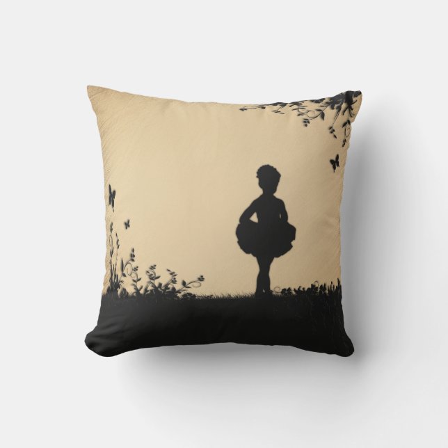 Almofada Rustic Littlest Ballerina (Frente)