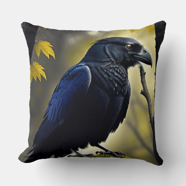 Almofada Rustic Raven - Natures Guardian (Frente)
