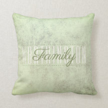 Rustic Sage Green Texture Family Name Monograma