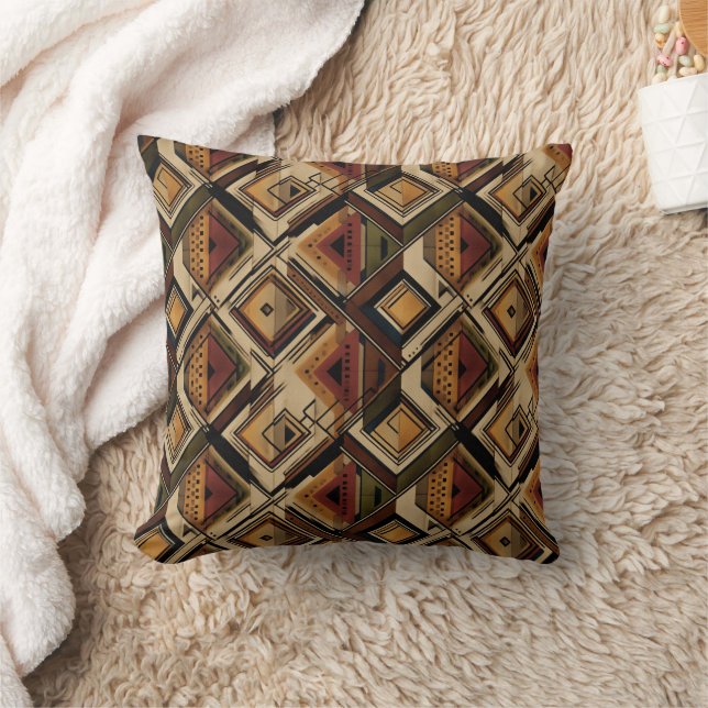 Almofada Rustic Southwestern Stripe Pattern (1) (Cobertor)