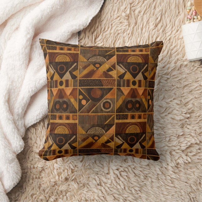 Almofada Rustic Southwestern Stripe Pattern (4) (Cobertor)