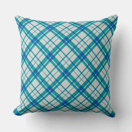 Almofada Rustic tartan scottic blue padrão Clã britânico
