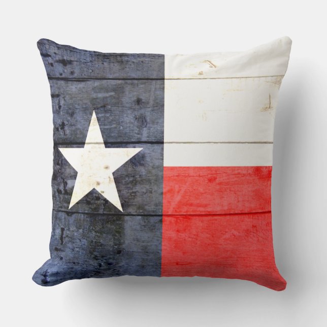 Almofada Rustic Texas Flag  (Frente)