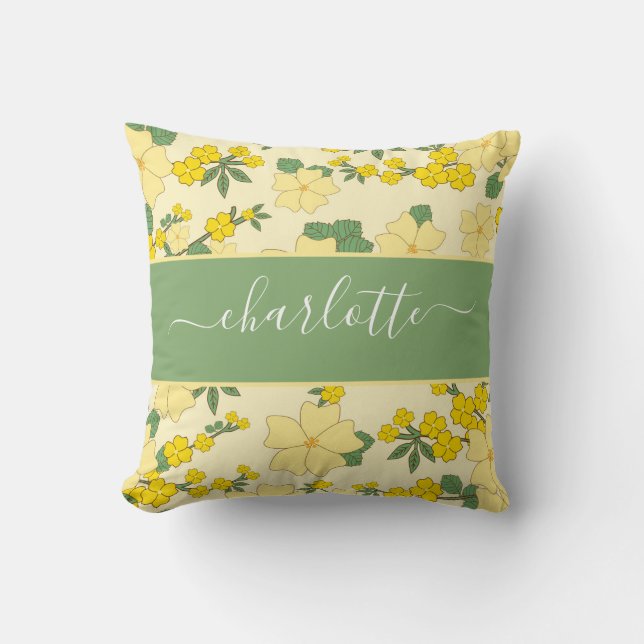 Almofada Rustic Vintage Wildflower Floral (Frente)