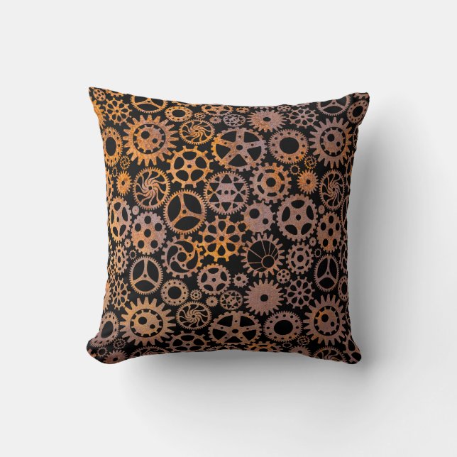 Almofada Rusty Gears Steampunk (Frente)