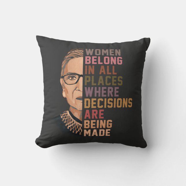 Almofada Ruth Bader Ginsburg RBG (Frente)